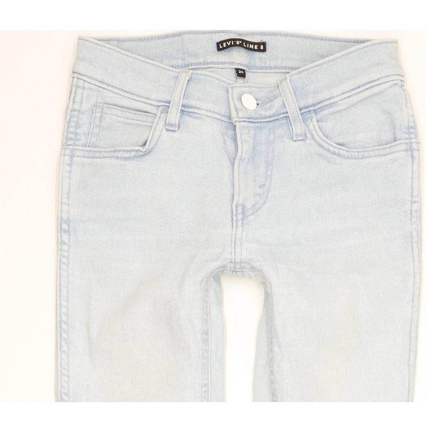 Levi's Line 8 Women Blue Skinny Slim Stretch Jeans W24 L30