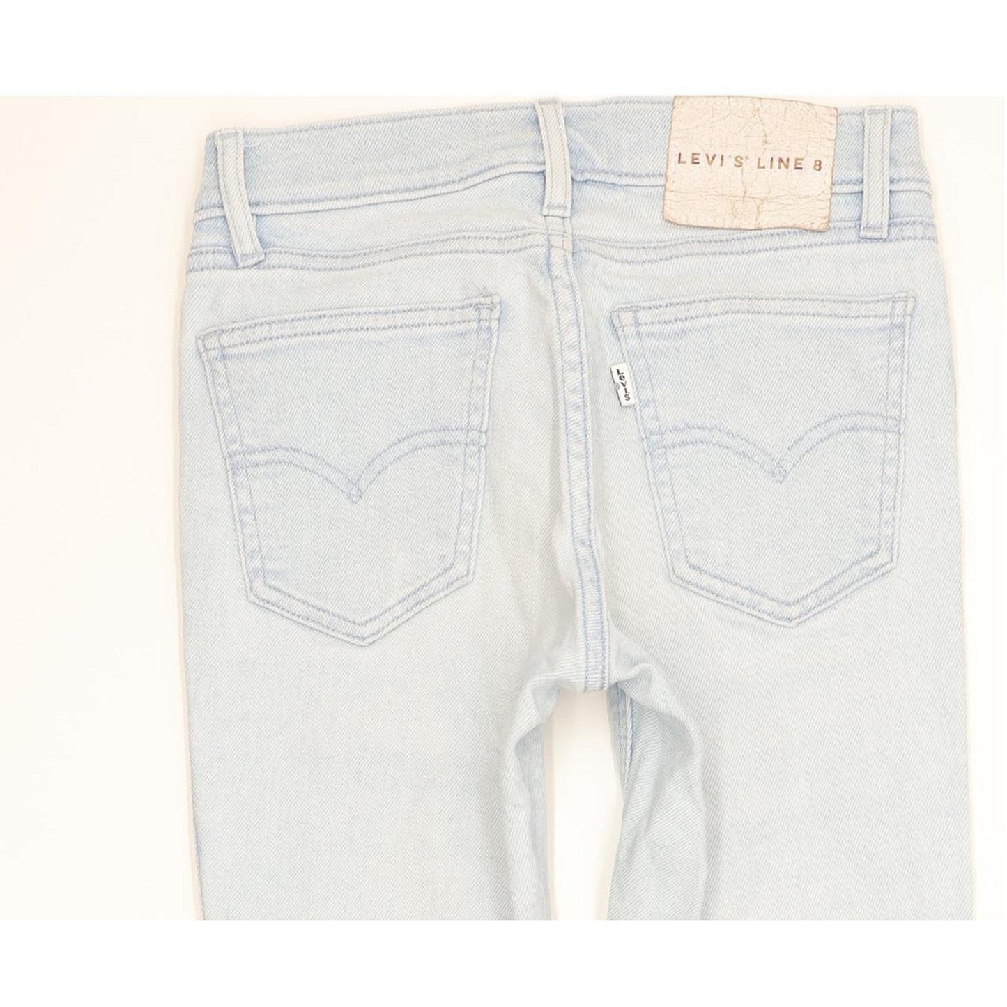 Levi's Line 8 Women Blue Skinny Slim Stretch Jeans W24 L30