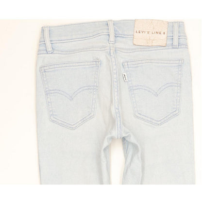 Levi's Line 8 Women Blue Skinny Slim Stretch Jeans W24 L30