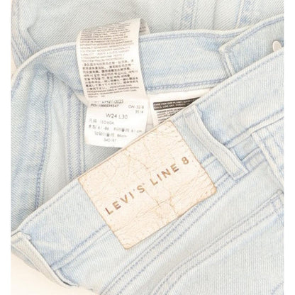 Levi's Line 8 Women Blue Skinny Slim Stretch Jeans W24 L30