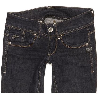 G-Star Lynn Women Navy Skinny Slim Stretch Jeans W26 L31