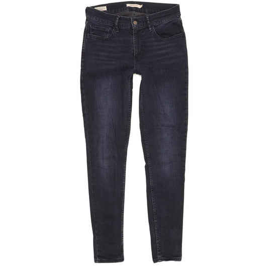 Levi's 710 Super Women Navy Skinny Slim Stretch Jeans W30 L30