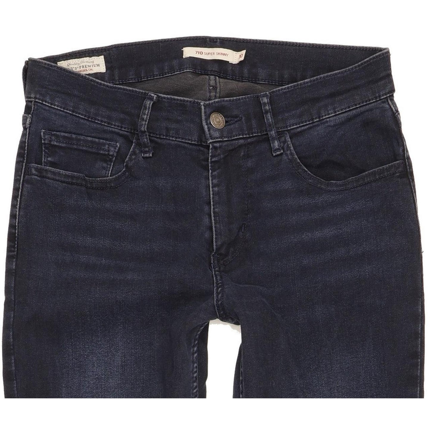 Levi's 710 Super Women Navy Skinny Slim Stretch Jeans W30 L30