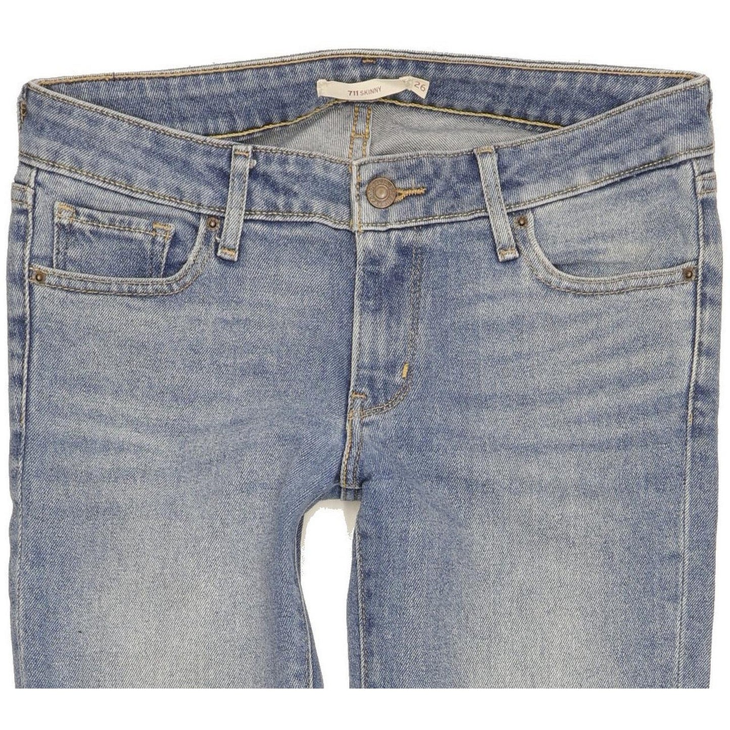 Levi's 711 Women Blue Skinny Slim Stretch Jeans W26 L32