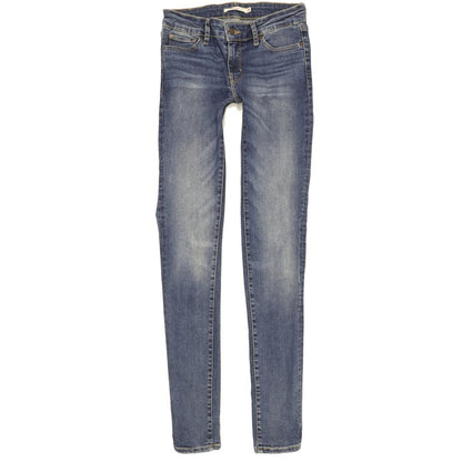Levi's 711 Women Blue Skinny Slim Stretch Jeans W26 L32