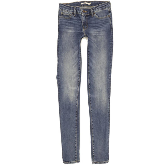 Levi's 711 Women Blue Skinny Slim Stretch Jeans W26 L32