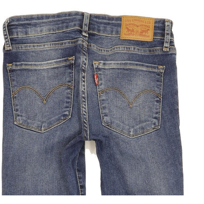 Levi's 711 Women Blue Skinny Slim Stretch Jeans W26 L32