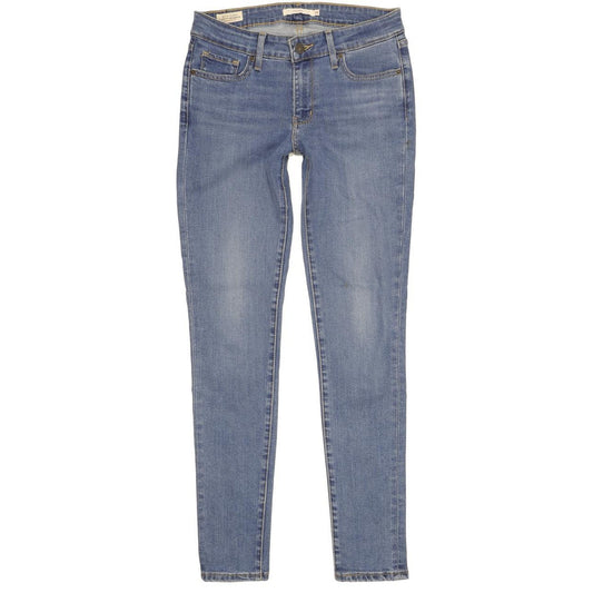 Levi's 711 Women Blue Skinny Slim Stretch Jeans W26 L30