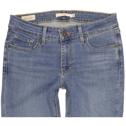 Levi's 711 Women Blue Skinny Slim Stretch Jeans W26 L30