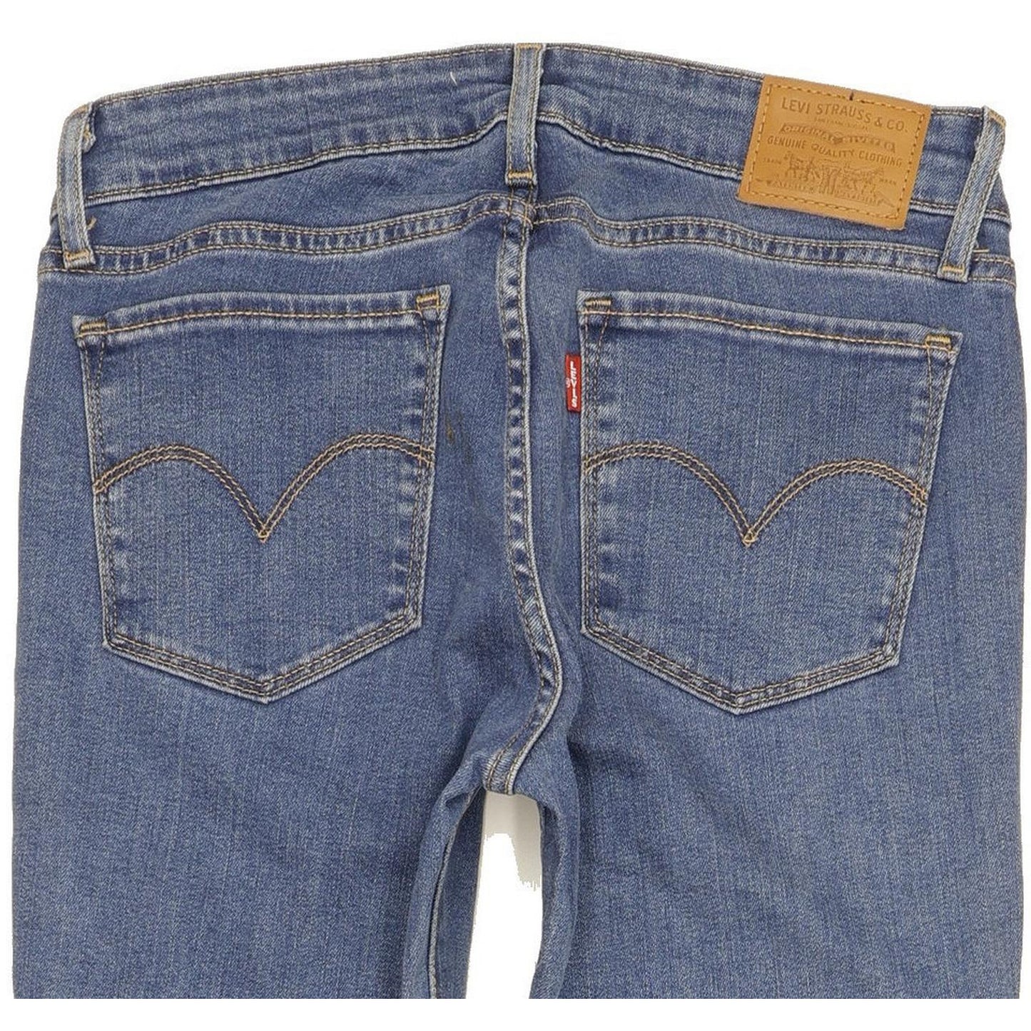 Levi's 711 Women Blue Skinny Slim Stretch Jeans W26 L30