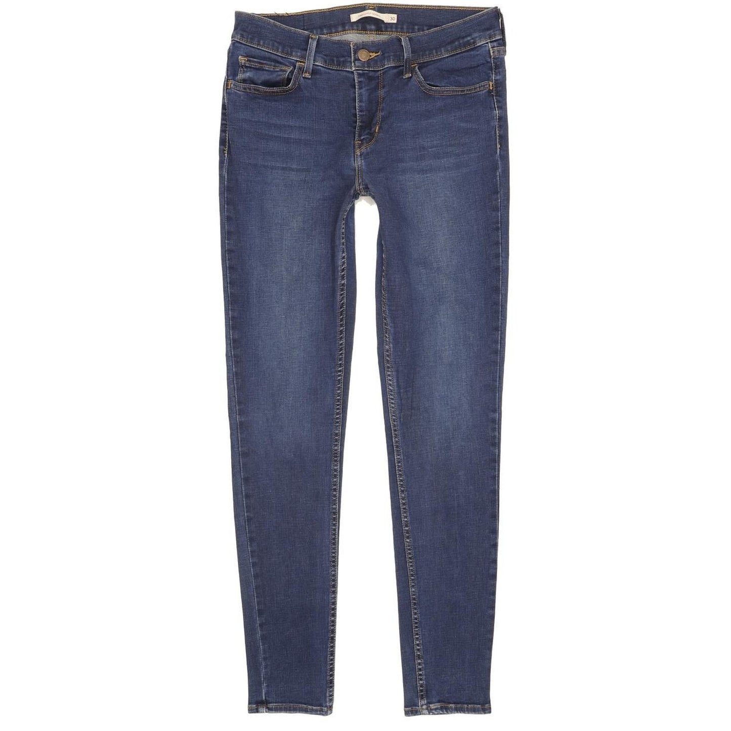 Levi's 710 Super Women Blue Skinny Slim Stretch Jeans W30 L30