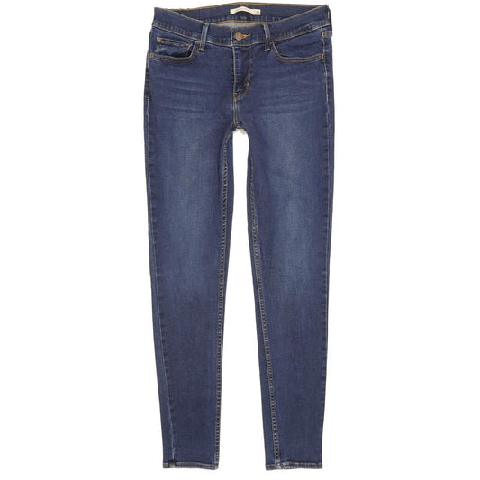 Levi's 710 Super Women Blue Skinny Slim Stretch Jeans W30 L30