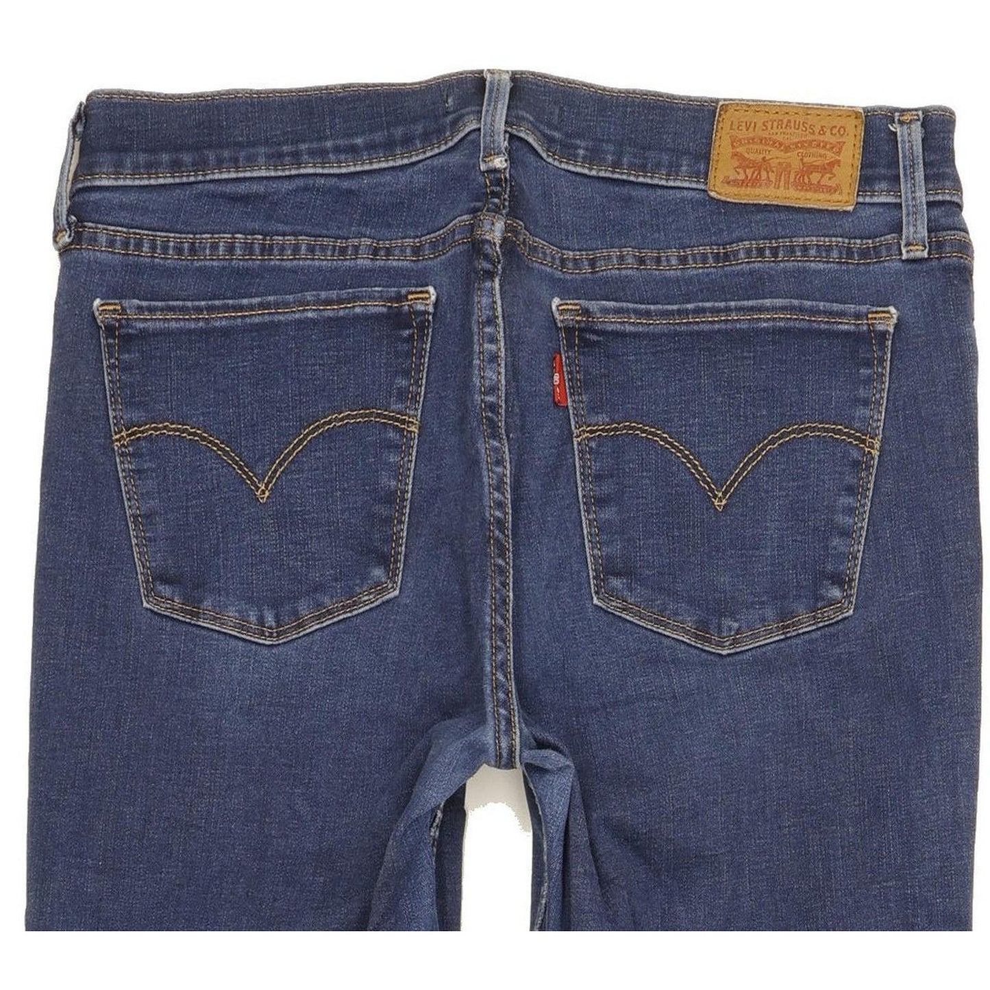Levi's 710 Super Women Blue Skinny Slim Stretch Jeans W30 L30