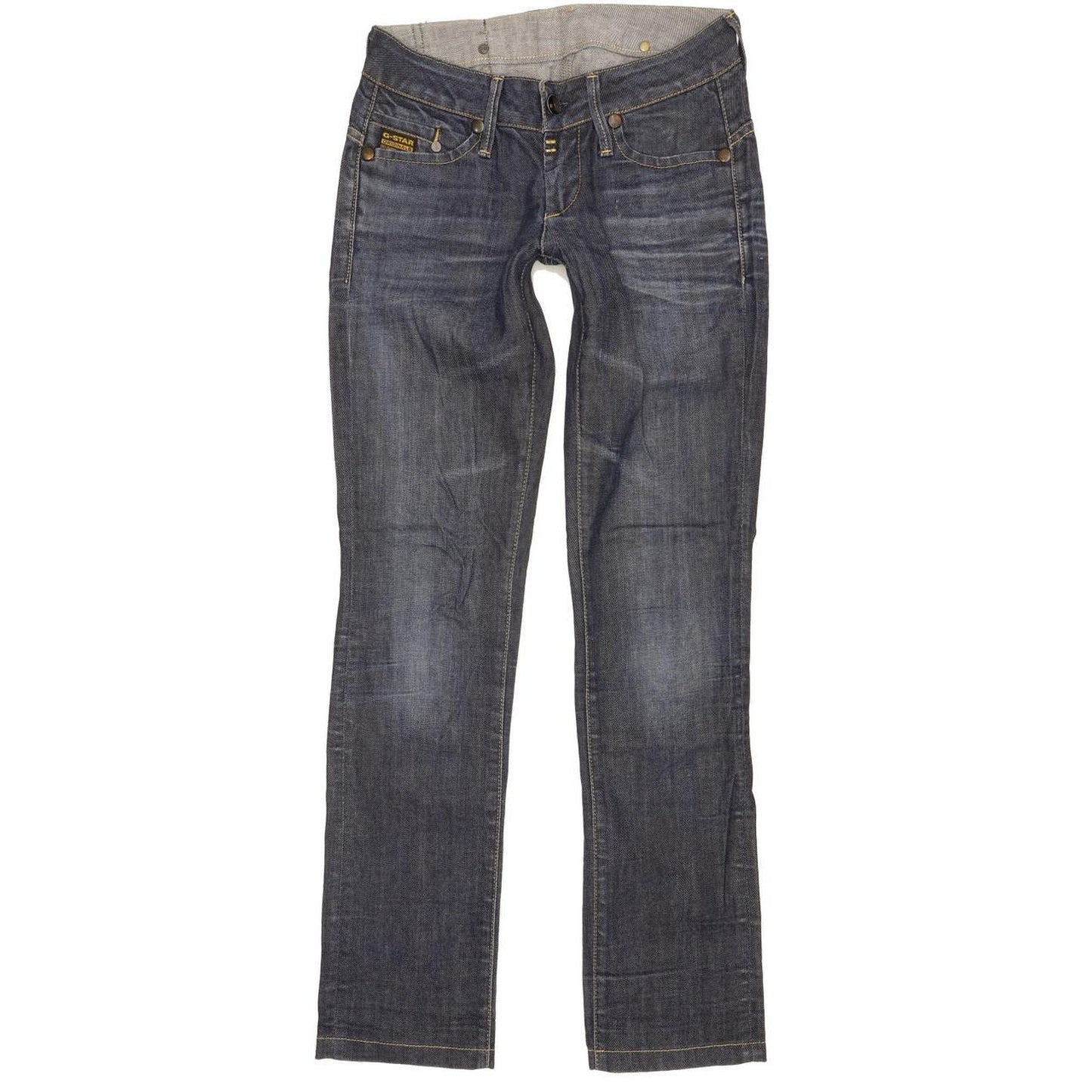 G-Star Midge Women Blue Straight Slim Stretch Jeans W26 L31