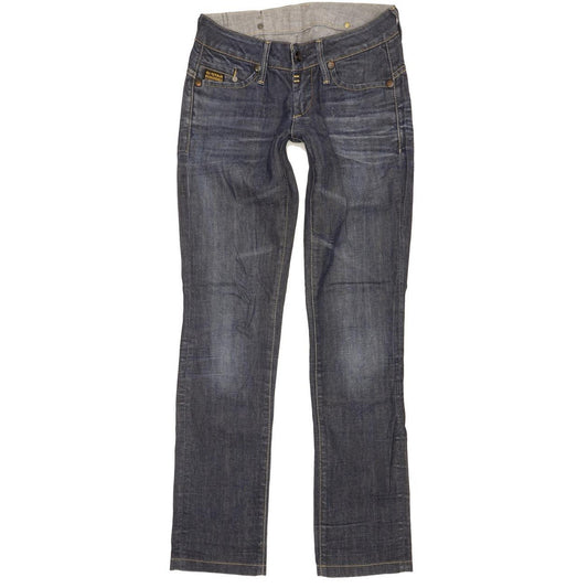 G-Star Midge Women Blue Straight Slim Stretch Jeans W26 L31
