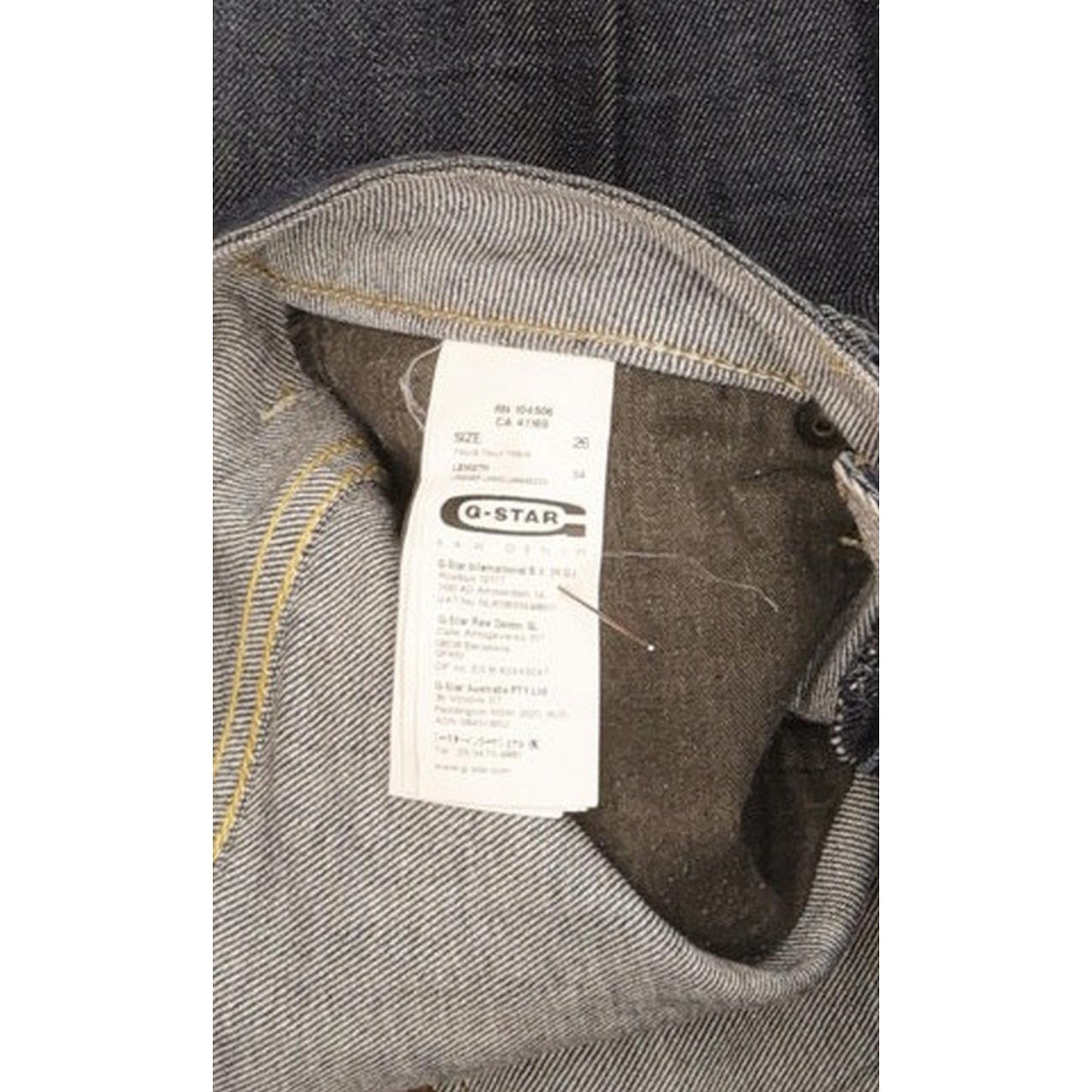 G-Star Midge Women Blue Straight Slim Stretch Jeans W26 L31