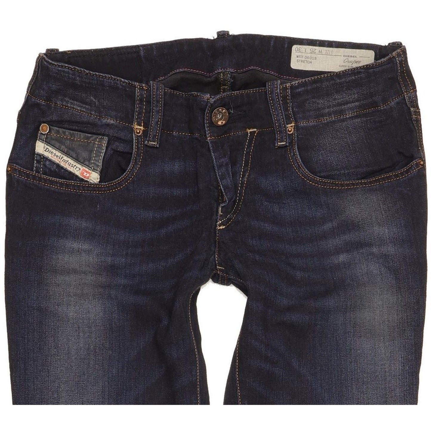 Diesel Grupee 06018 Women Navy Skinny Slim Stretch Jeans W25 L30