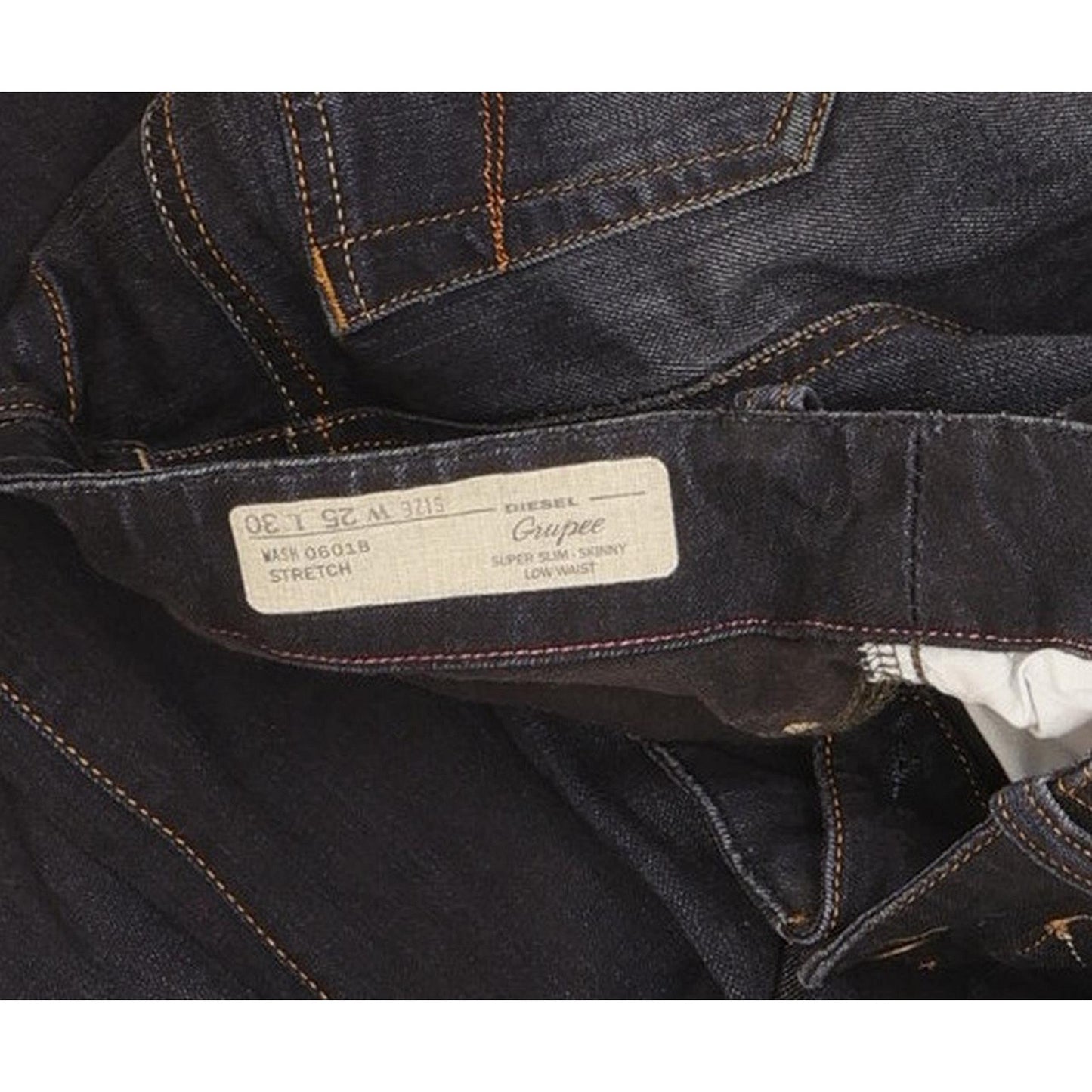 Diesel Grupee 06018 Women Navy Skinny Slim Stretch Jeans W25 L30