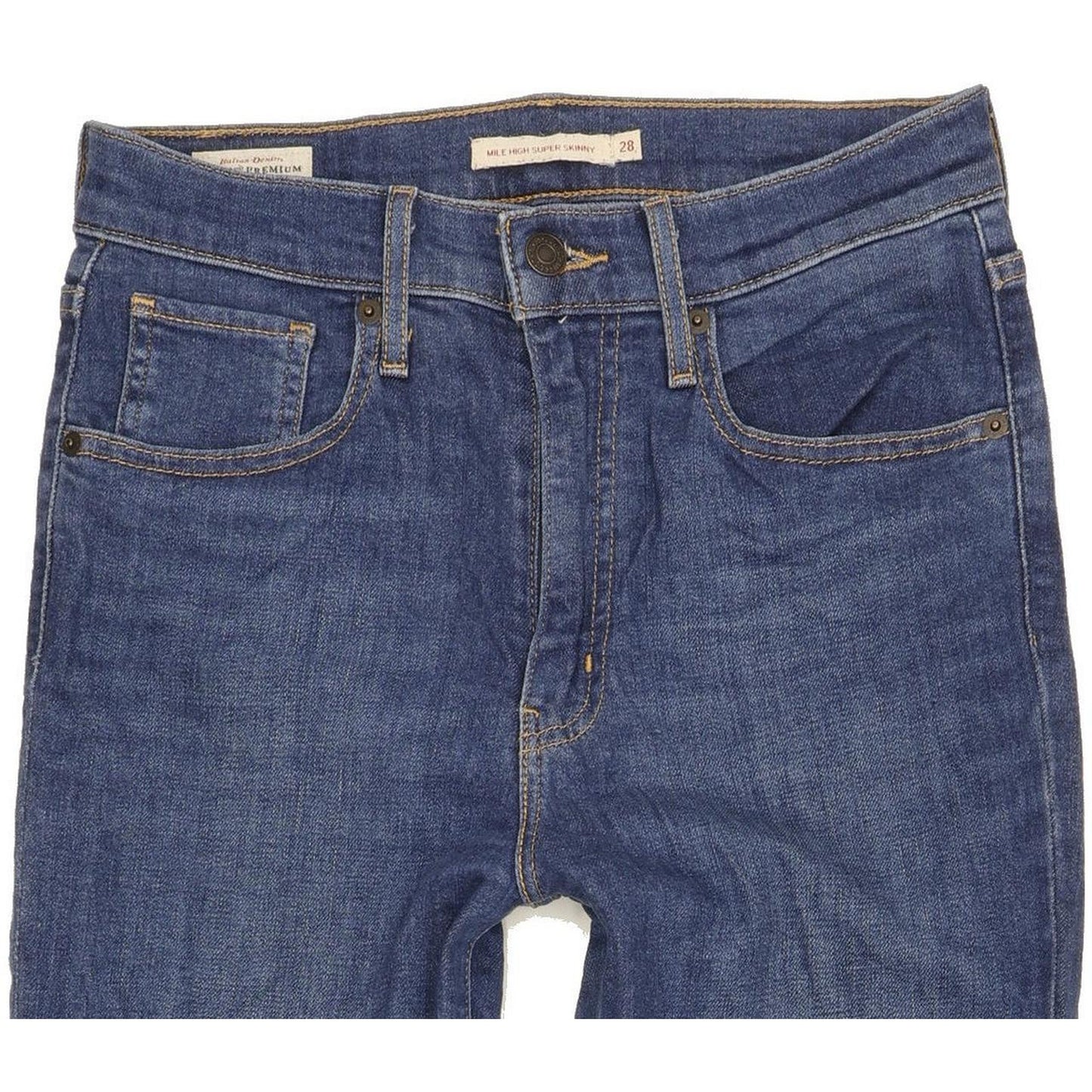 Levi's Mile Blue Skinny Slim Stretch Jeans High Waisted W28 L28