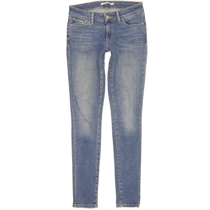 Levi's 711 Women Blue Skinny Slim Stretch Jeans W25 L32