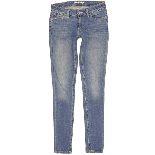 Levi's 711 Women Blue Skinny Slim Stretch Jeans W25 L32