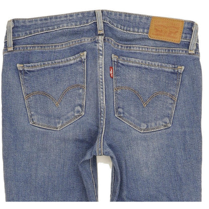 Levi's 711 Women Blue Skinny Slim Stretch Jeans W25 L32
