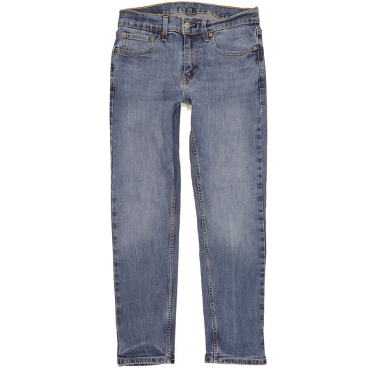 Levi's 502 Men Blue Tapered Regular Stretch Jeans W30 L29