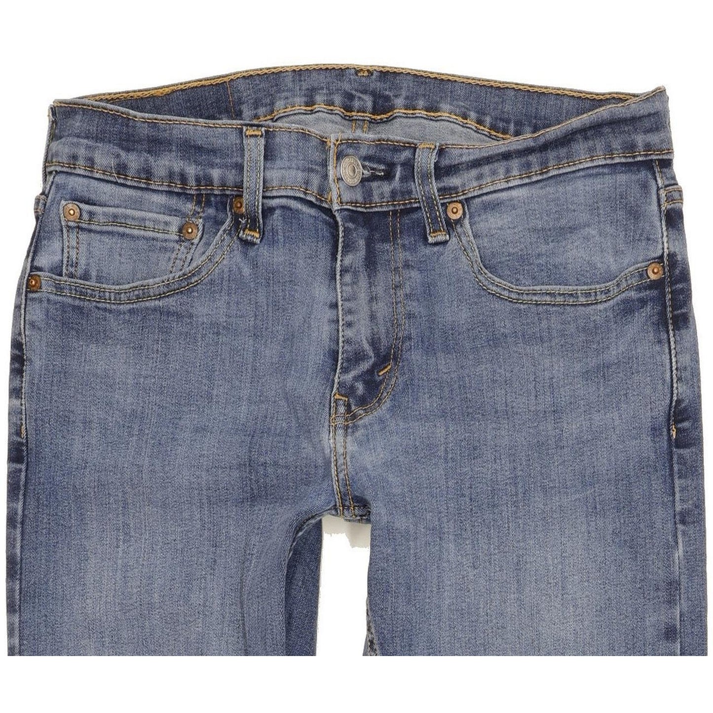 Levi's 502 Men Blue Tapered Regular Stretch Jeans W30 L29