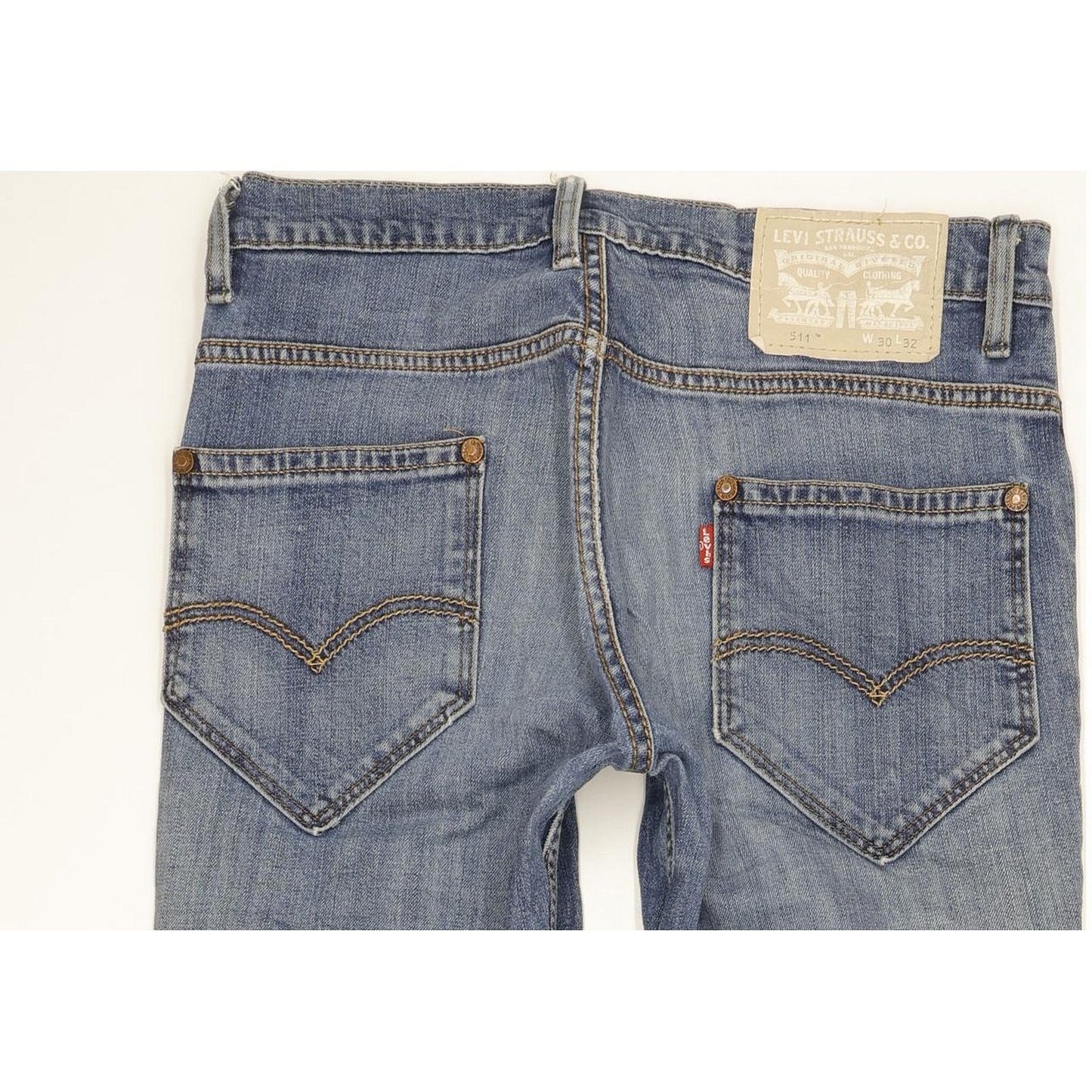 Levi's 511 Men Blue Straight Slim Stretch Jeans W30 L31