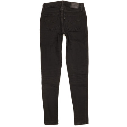 Levi's 535 Super Women Black Skinny Slim Stretch Jeans W26 L30