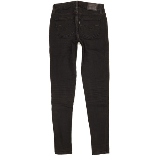 Levi's 535 Super Women Black Skinny Slim Stretch Jeans W26 L30