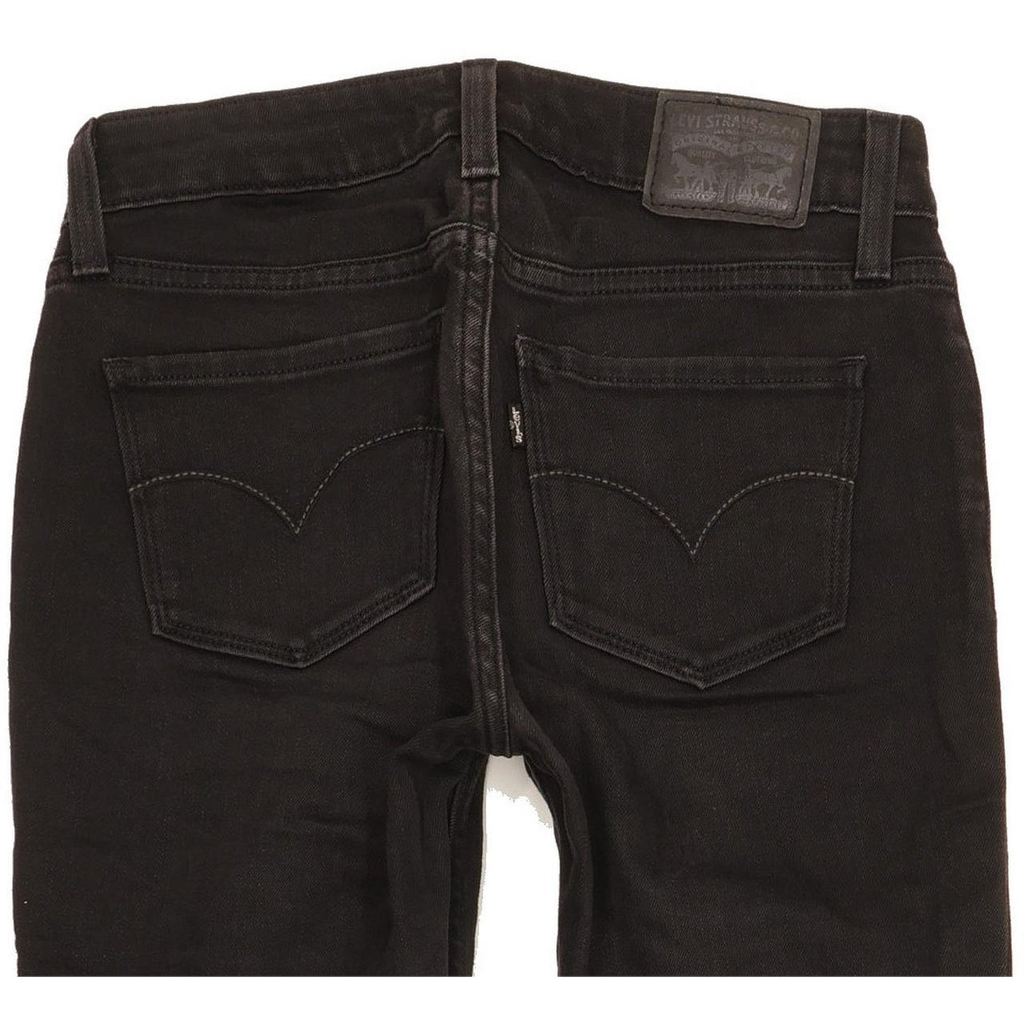 Levi's 535 Super Women Black Skinny Slim Stretch Jeans W26 L30