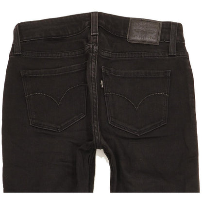 Levi's 535 Super Women Black Skinny Slim Stretch Jeans W26 L30