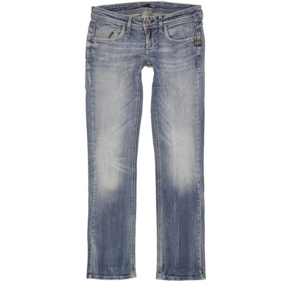 G-Star Attacc Women Blue Straight Slim Stretch Jeans W29 L32
