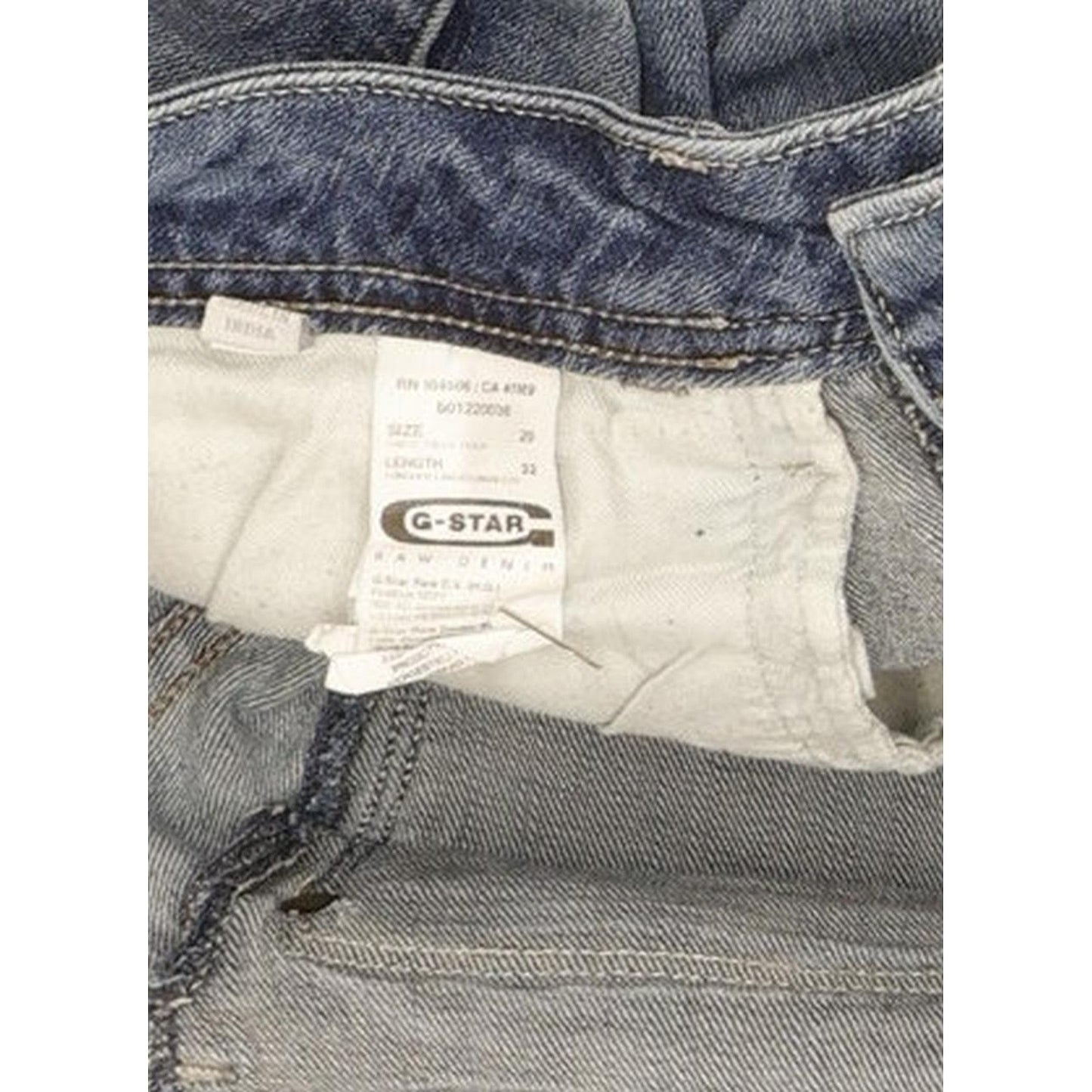 G-Star Attacc Women Blue Straight Slim Stretch Jeans W29 L32