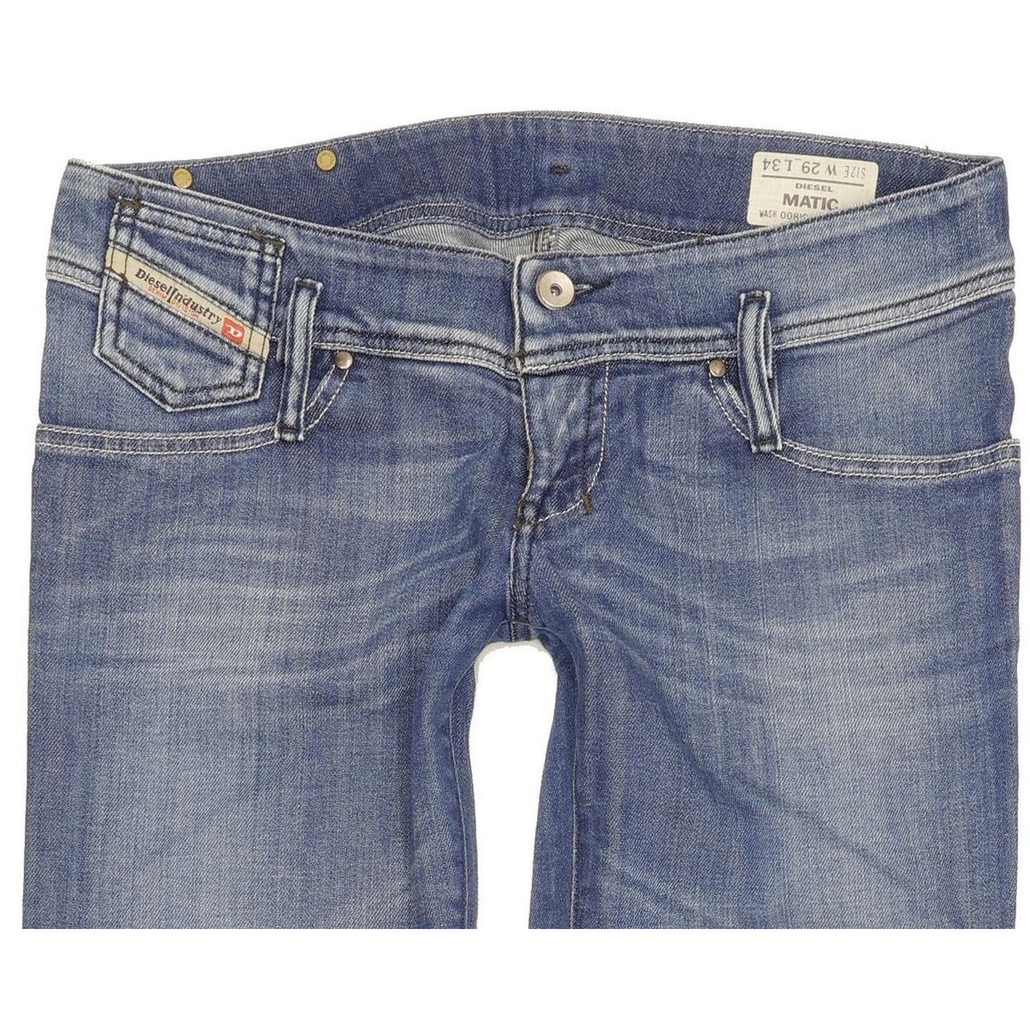 Diesel Matic Women Blue Skinny Slim Stretch Jeans W29 L34