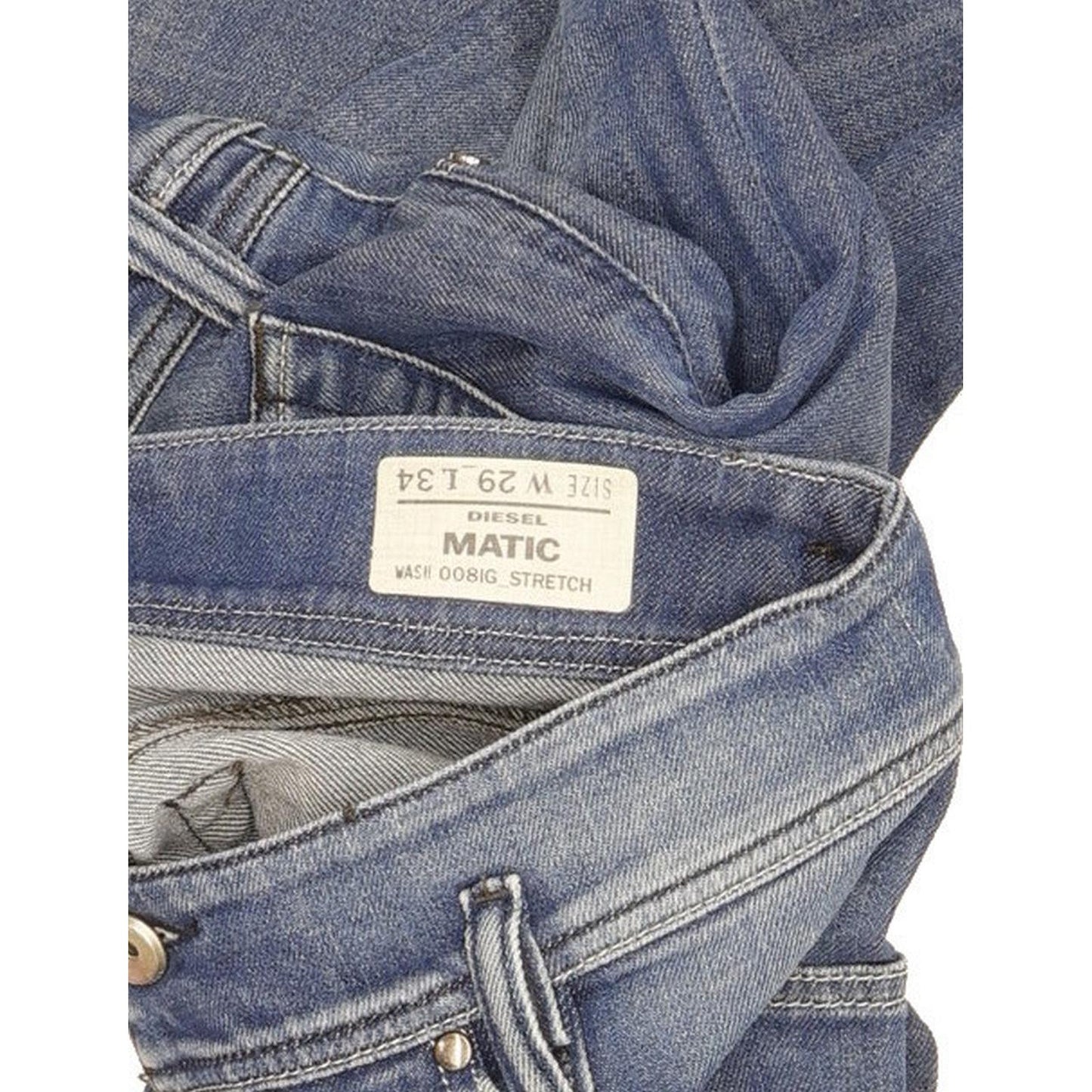 Diesel Matic Women Blue Skinny Slim Stretch Jeans W29 L34