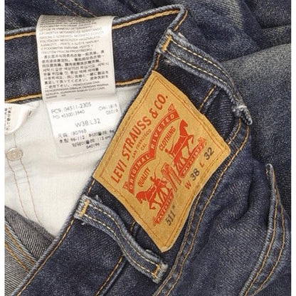 Levi's 511 Men Blue Straight Slim Jeans W38 L32