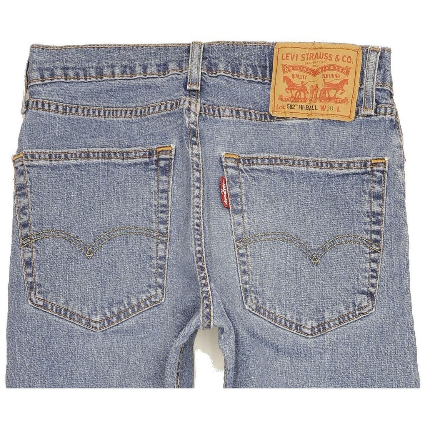 Levi's 502 Hi-Ball Men Blue Tapered Regular Stretch Jeans W30 L29