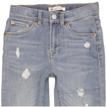 Levi's Kids Women Blue Straight Slim Stretch Jeans W24 L30