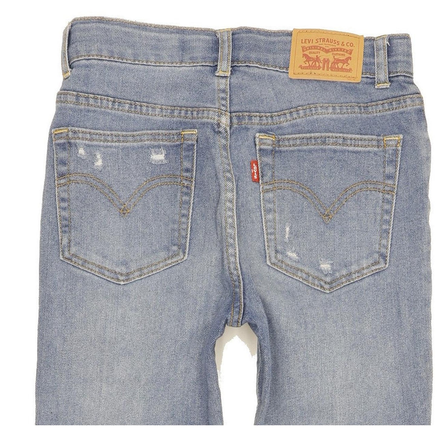 Levi's Kids Women Blue Straight Slim Stretch Jeans W24 L30