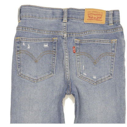 Levi's Kids Women Blue Straight Slim Stretch Jeans W24 L30