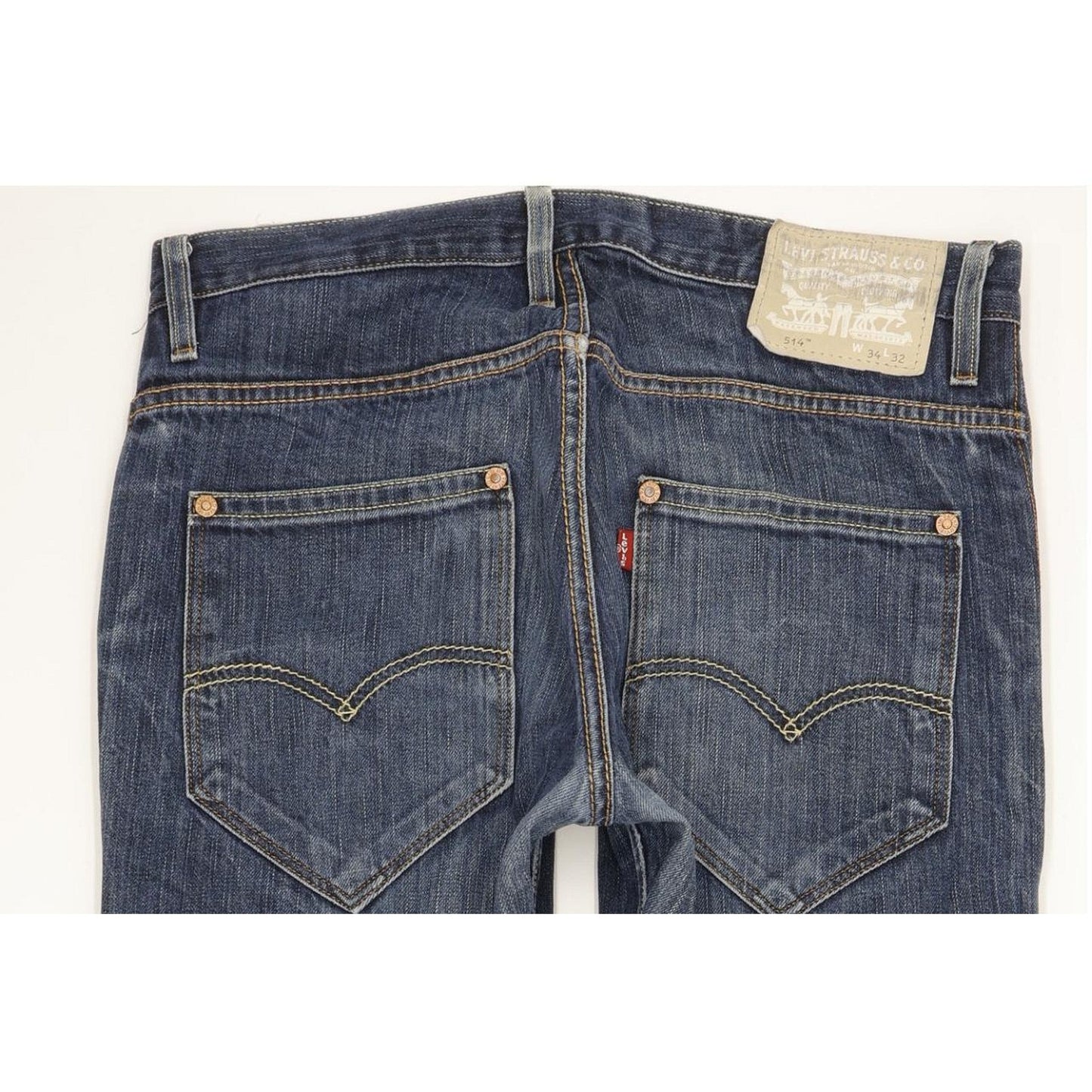 Levi's 514 Men Blue Straight Slim Jeans W34 L31