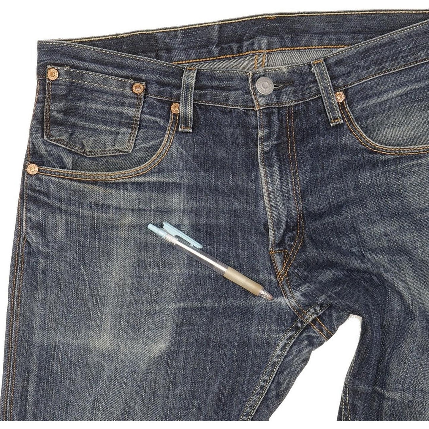 Levi's 514 Men Blue Straight Slim Jeans W34 L31