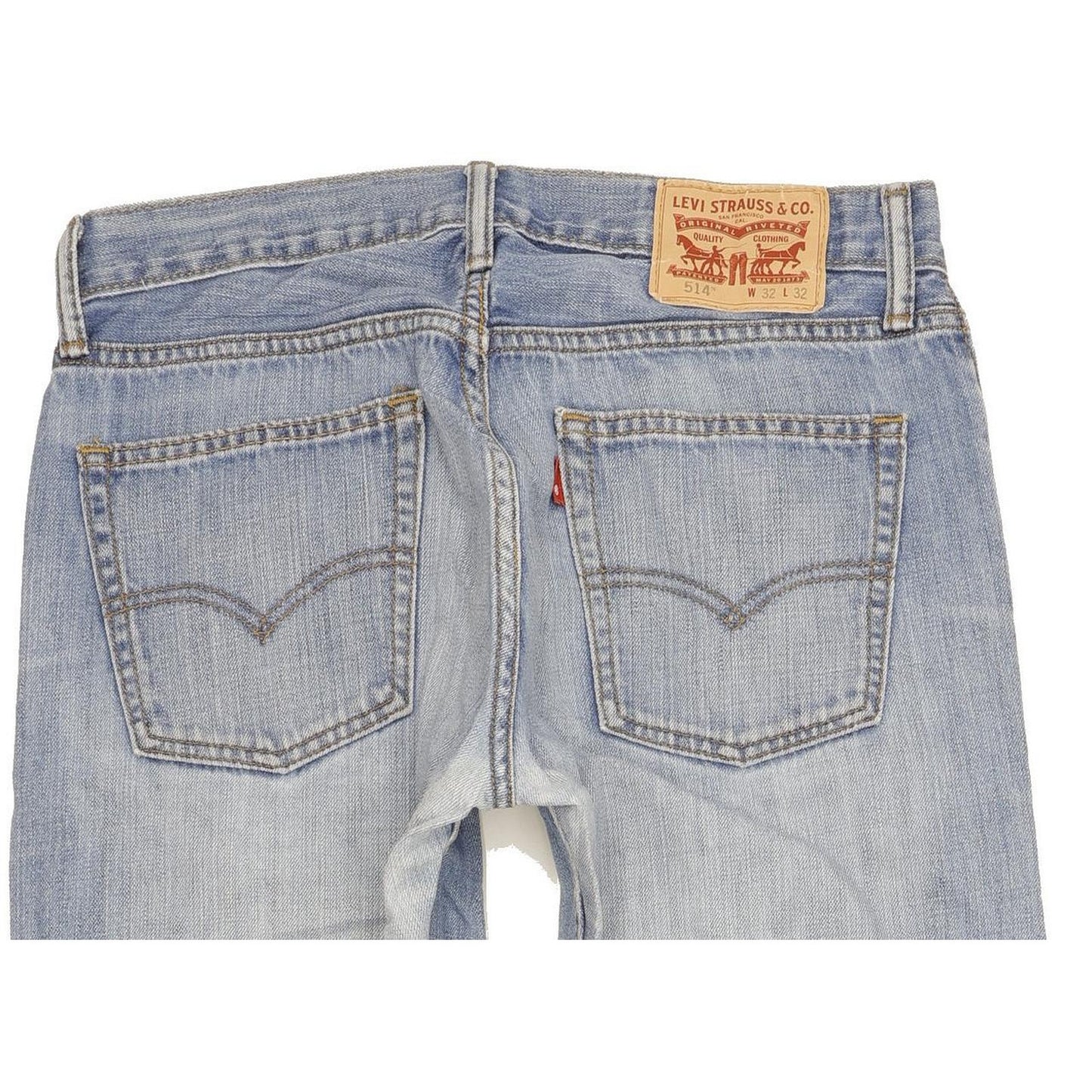 Levi's 514 Men Blue Straight Slim Stretch Jeans W32 L31