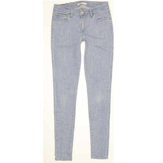 Levi's 710 Super Women Blue Skinny Slim Stretch Jeans W29 L32
