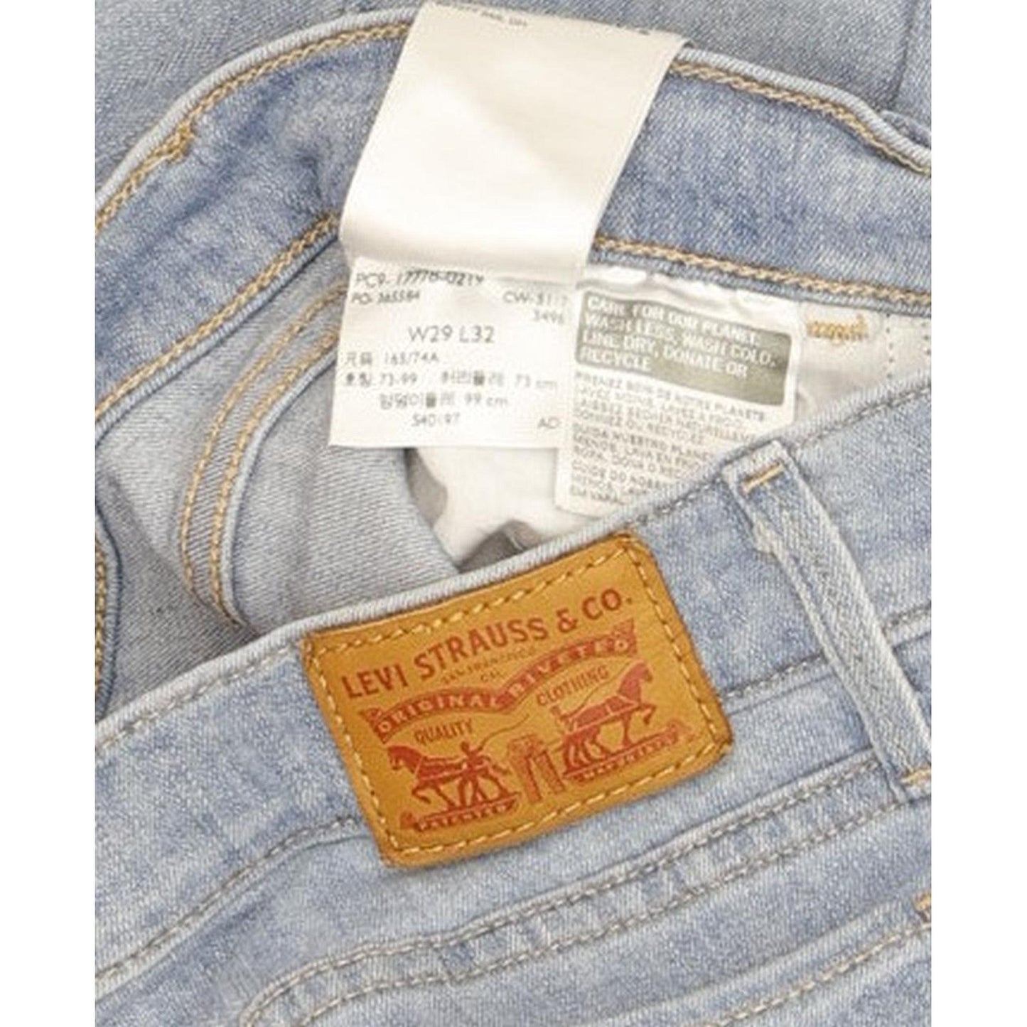 Levi's 710 Super Women Blue Skinny Slim Stretch Jeans W29 L32