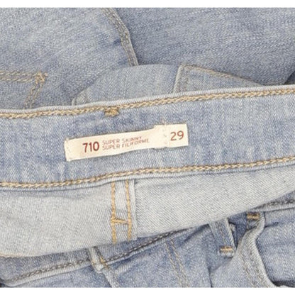 Levi's 710 Super Women Blue Skinny Slim Stretch Jeans W29 L32