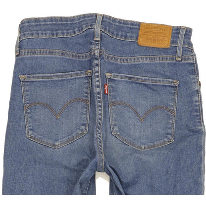 Levi's 721 Women Blue Skinny Slim Stretch Jeans W28 L28