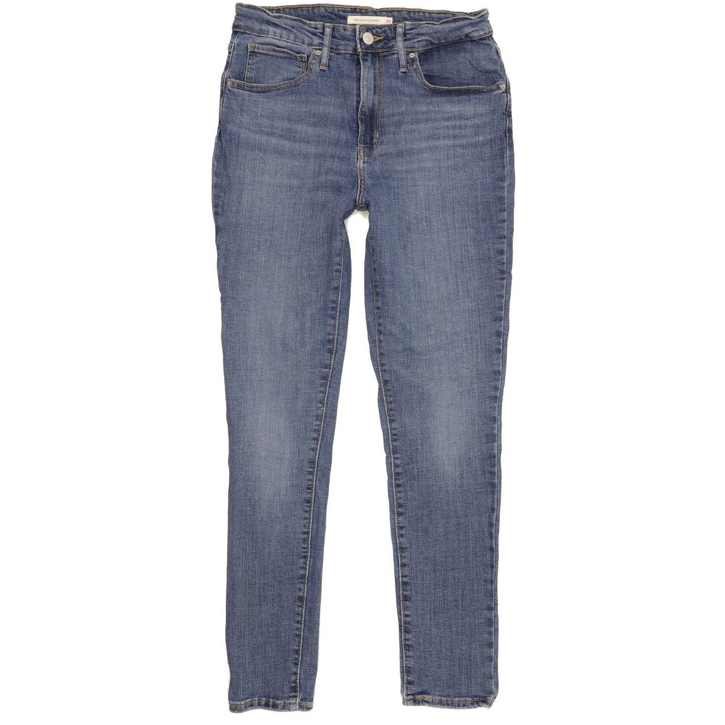 Levi's 721 Blue Skinny Slim Stretch Jeans High Waisted W30 L30